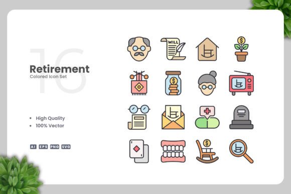 How Retirement Colored Icons Bring Clarity and Warmth to Visual Communication
