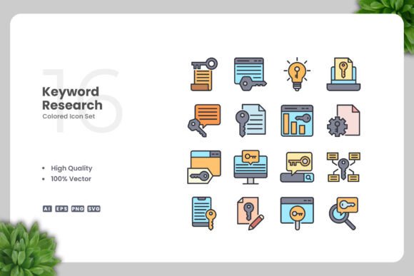 Keyword Research Colored Icons: A Powerful Tool for Visual Communication