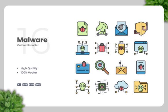 Malware Colored Icons