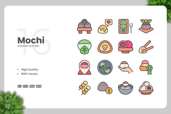 Mochi Colored Icons: A Versatile Vector Set for Clean and Practical Design