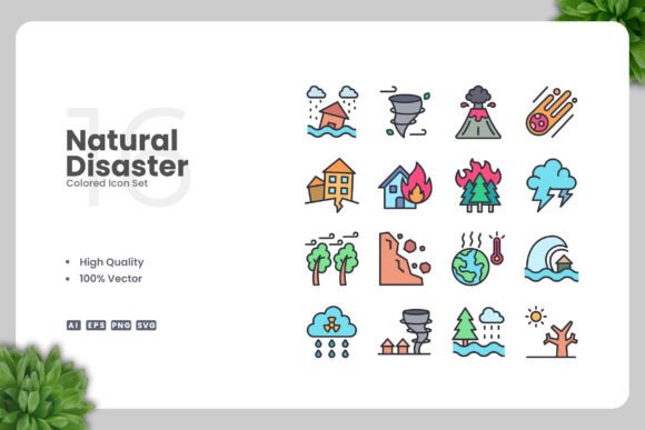 Natural Disaster Colored Icons: A Practical Guide for Designers and Content Creators