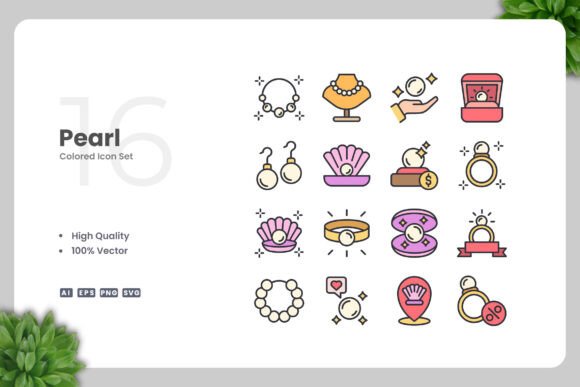 Pearl Colored Icons: Elegant Design Assets