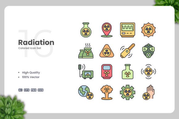 Radiation Colored Icons: A Versatile Design Solution for Modern Visual Communication