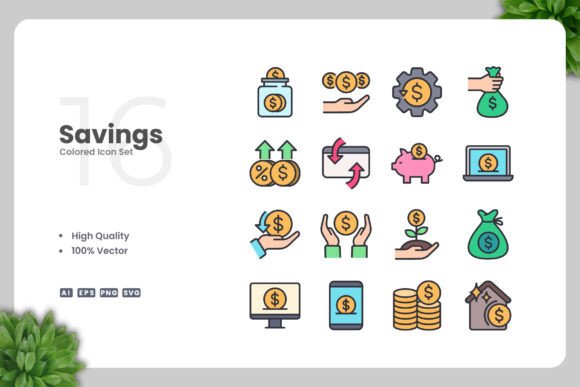 Savings Colored Icons: A Practical Design Asset for Every Workflow