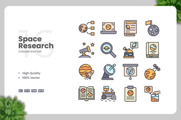 Space Research Colored Icons: A Visual Language for Modern Communication