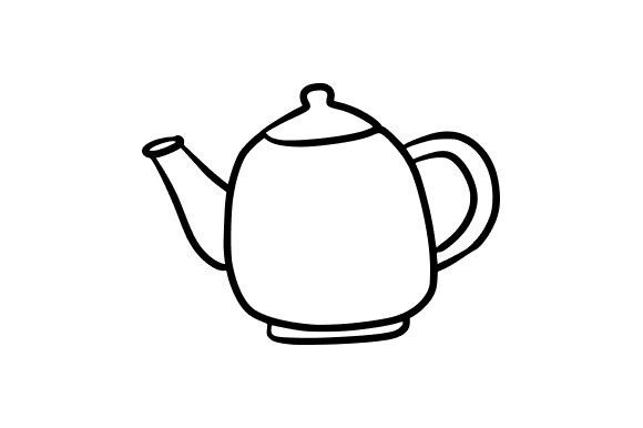 Teapot Outline: A Versatile Design Asset for Creative Projects
