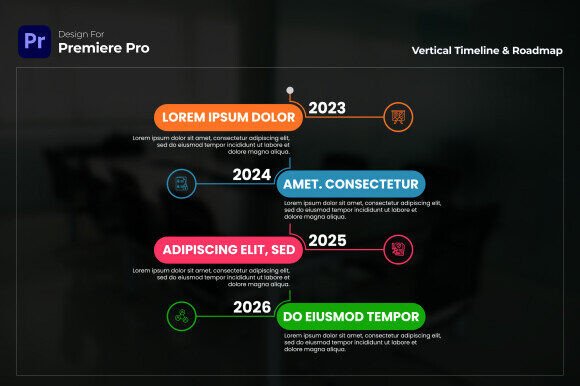 Vertical Timeline Premiere Pro Template for Clean Storytelling