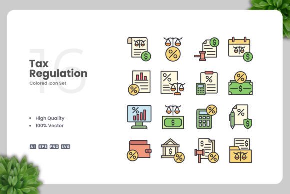 Why Tax Regulation Colored Icons Are a Smart Choice for Modern Design Projects
